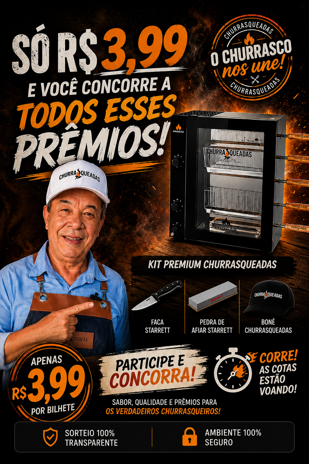 Rifa Churrasqueira Rotativa — Zé Almiro